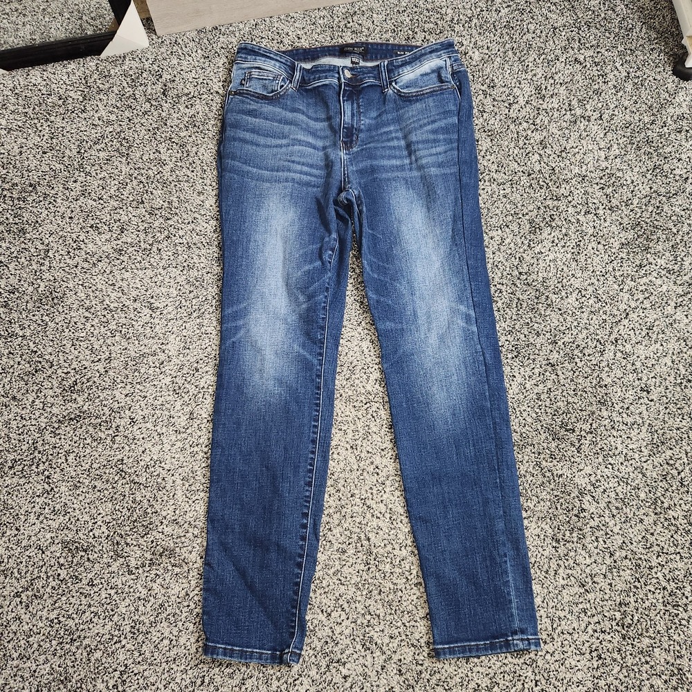 Judy Blue Slim Fit Skinny Jeans Darkwash Stretch Women's Size 15/32, 31" Inseam